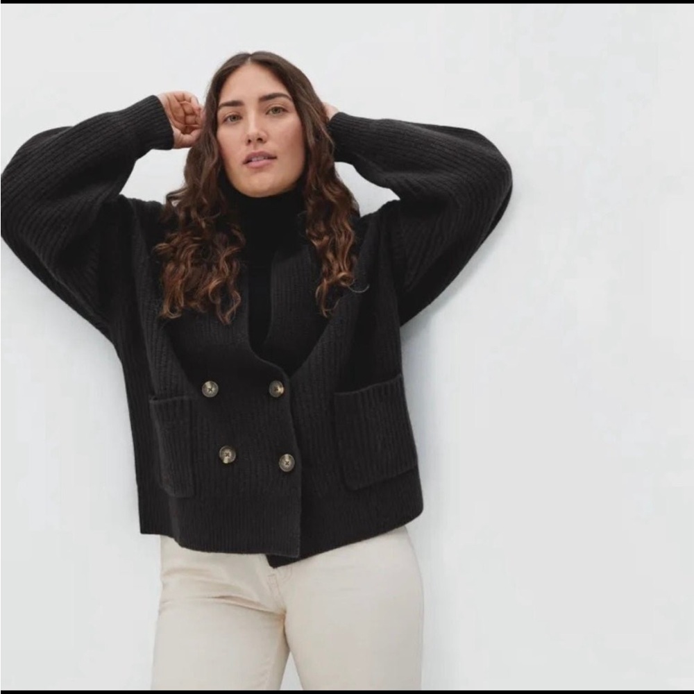 Everlane‎ Felted Double Breasted Cardigan - Picture 2 of 6